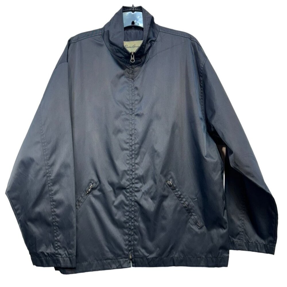 Eddie Bauer Womens Nylon Jacket Size L Dark Navy